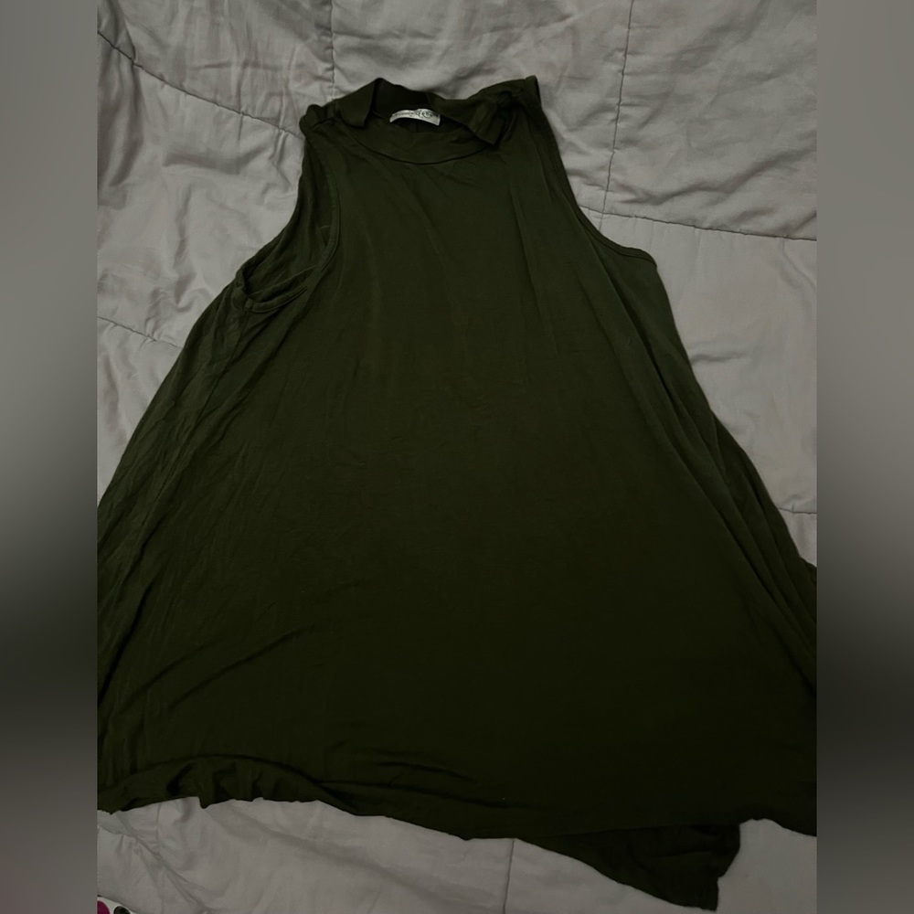 Banana Lemon size (oversized) small/medium, green, high neck top